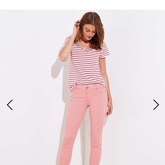LOFT Denim - Loft skinny jeans w/ frayed hem